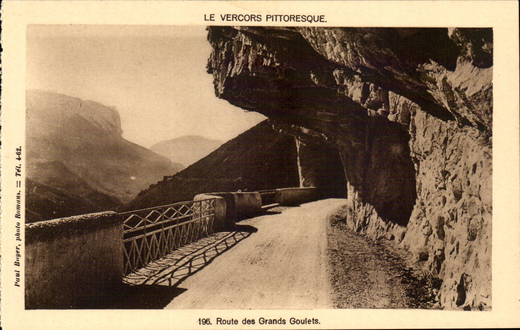 Vercors CPA Road of the great narrow parts