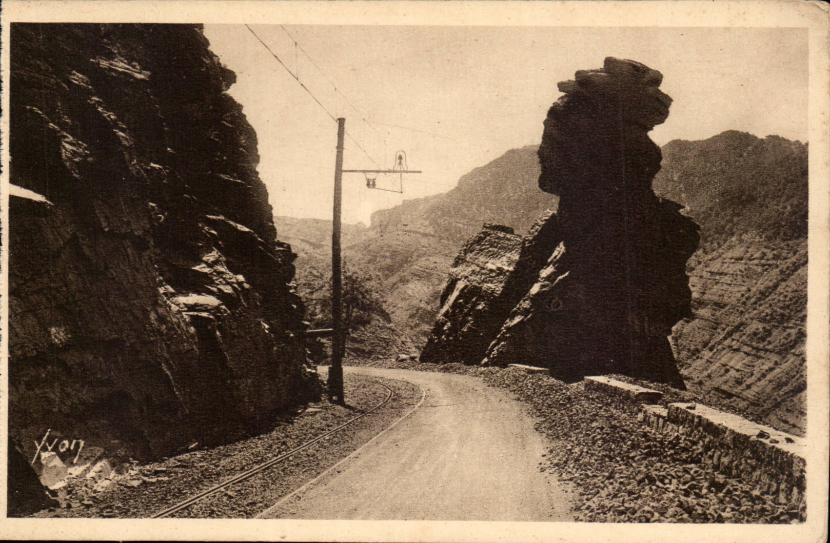 CPA Falle des Daluis Eingangs der Kehlen der Wachter