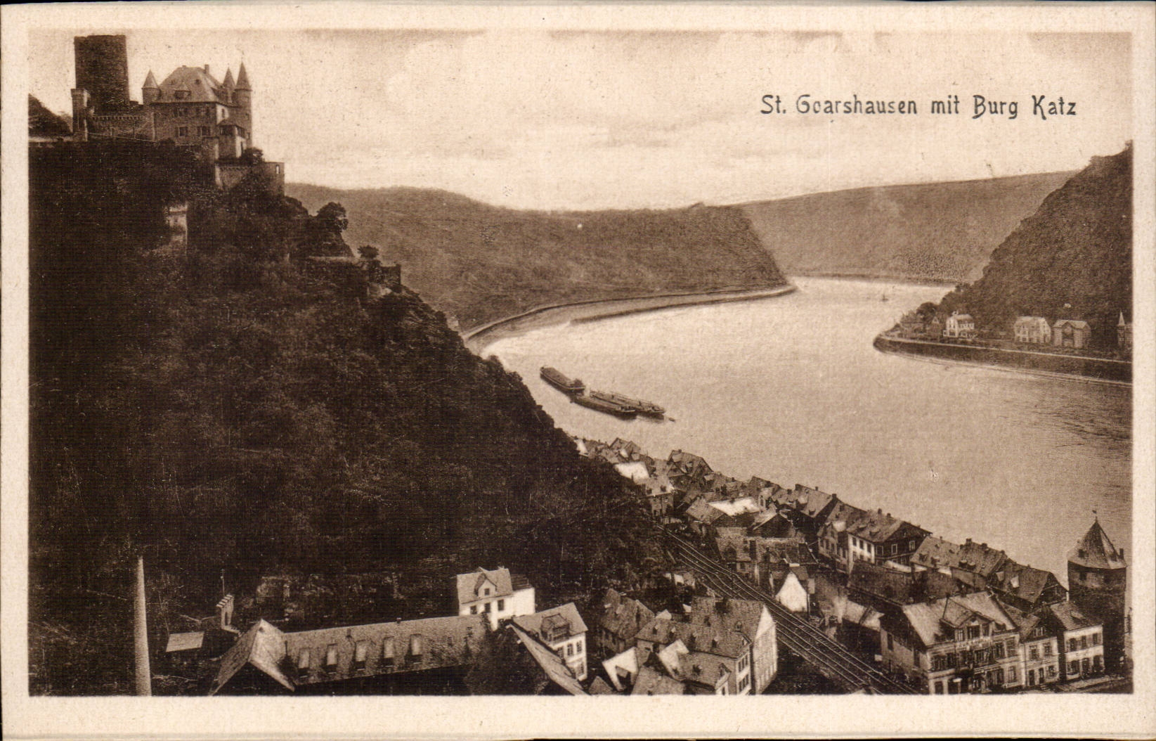 CPA St Goarshausen put Burg Katz