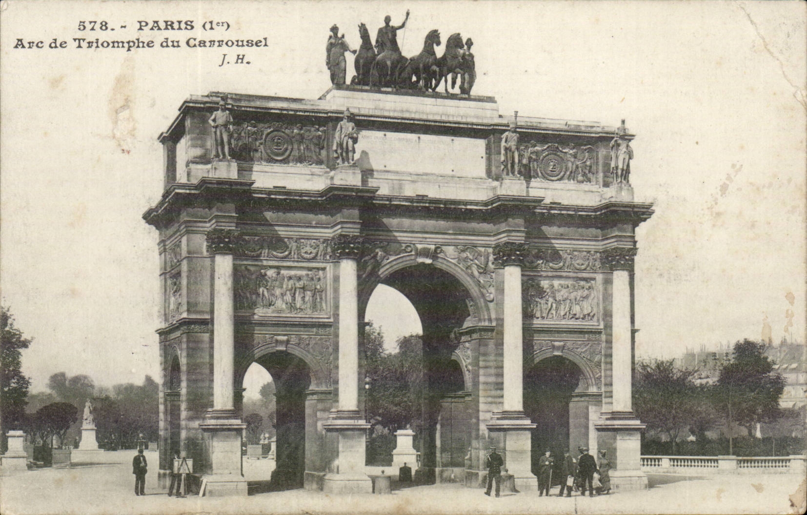 Paris CPA Arc de triomphe du carrousel