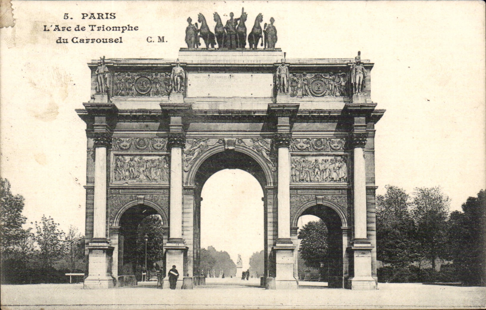 Paris CPA Arc de triomphe du carrousel