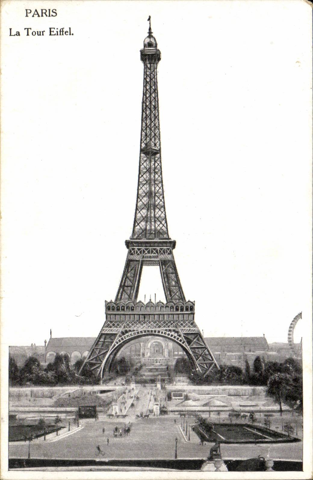 Paris CPA the Eiffel Tower