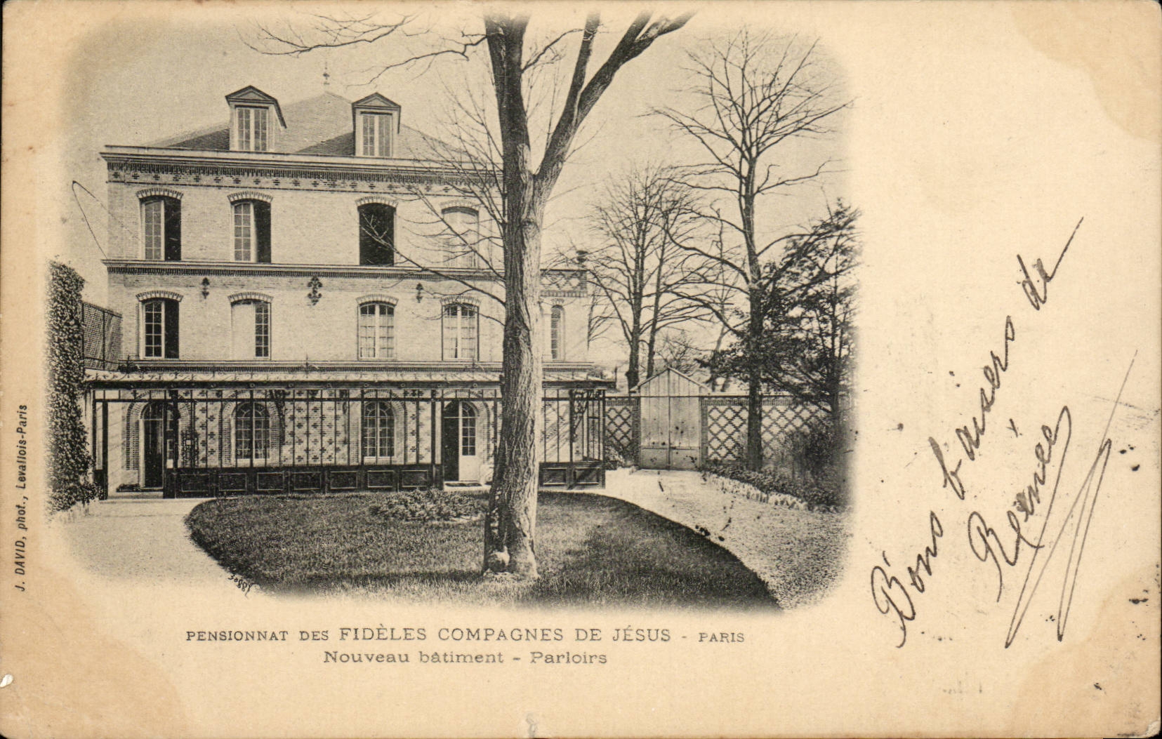 Paris CPA Pensionnat des fideles compagnes de Jesus Nouveu batiment Parloirs