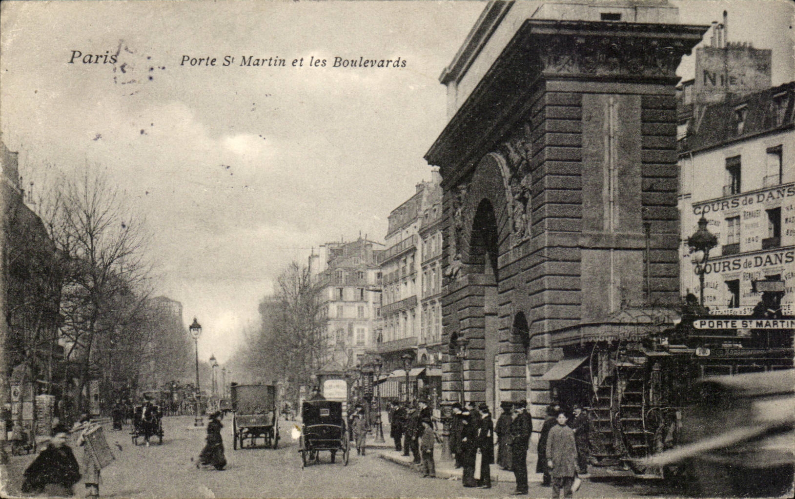 Paris CPA Gate Saint Martin and Boulevards