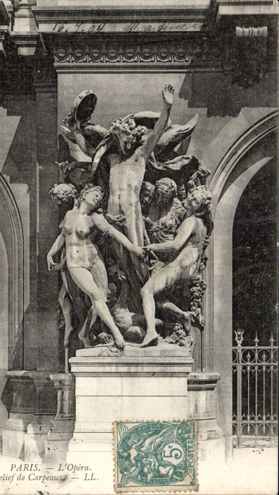 Paris CPA the Low opera relief of Carpeaux