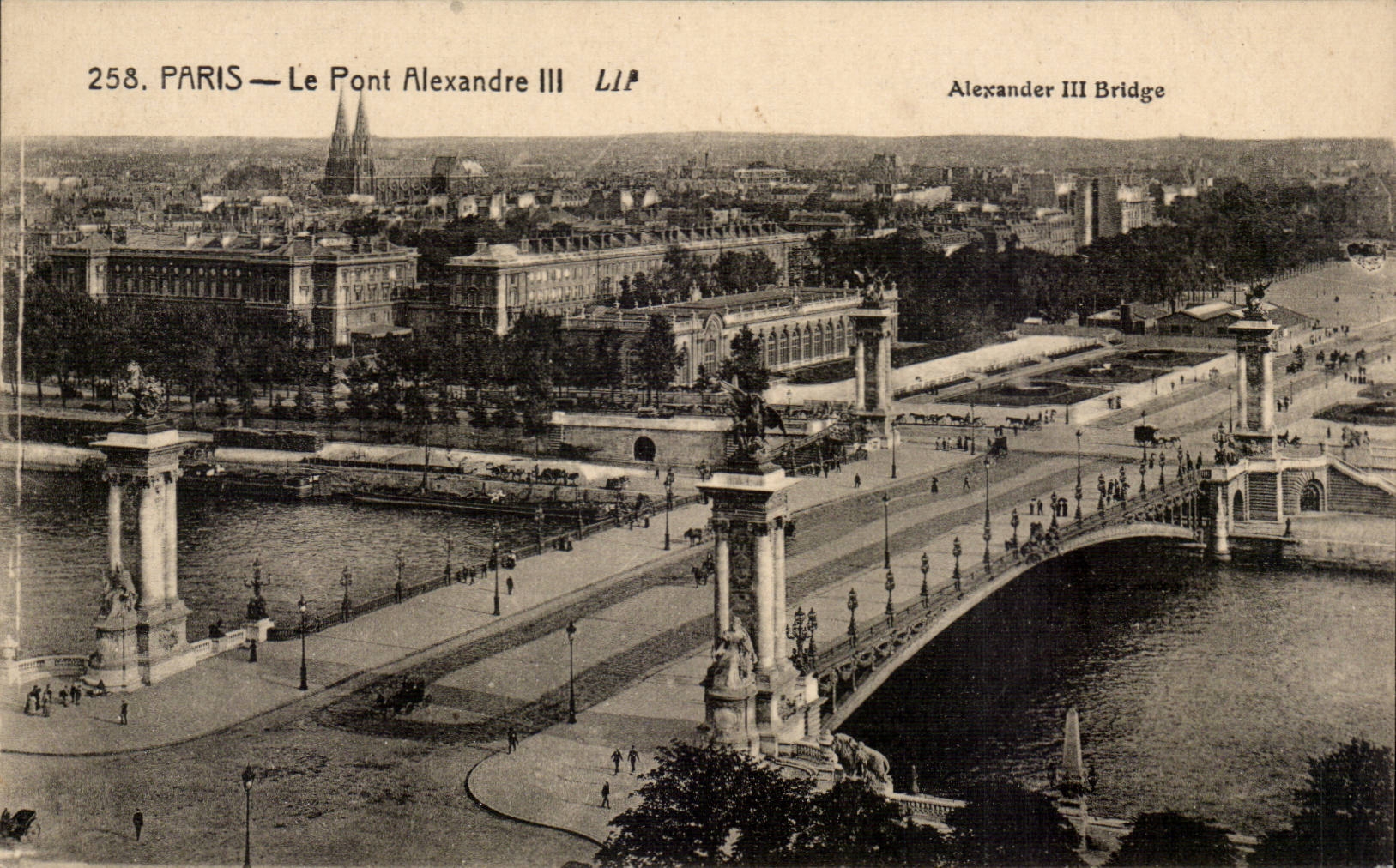 Paris CPA the bridge Alexandre III