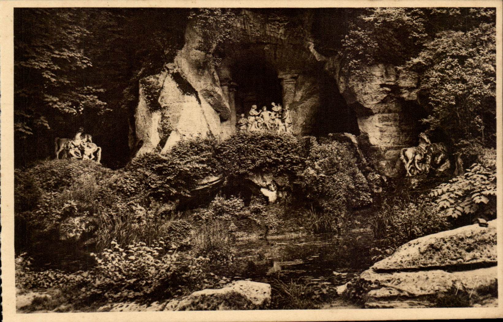 Versailles CPA Gardens of the palate baths of Apollo