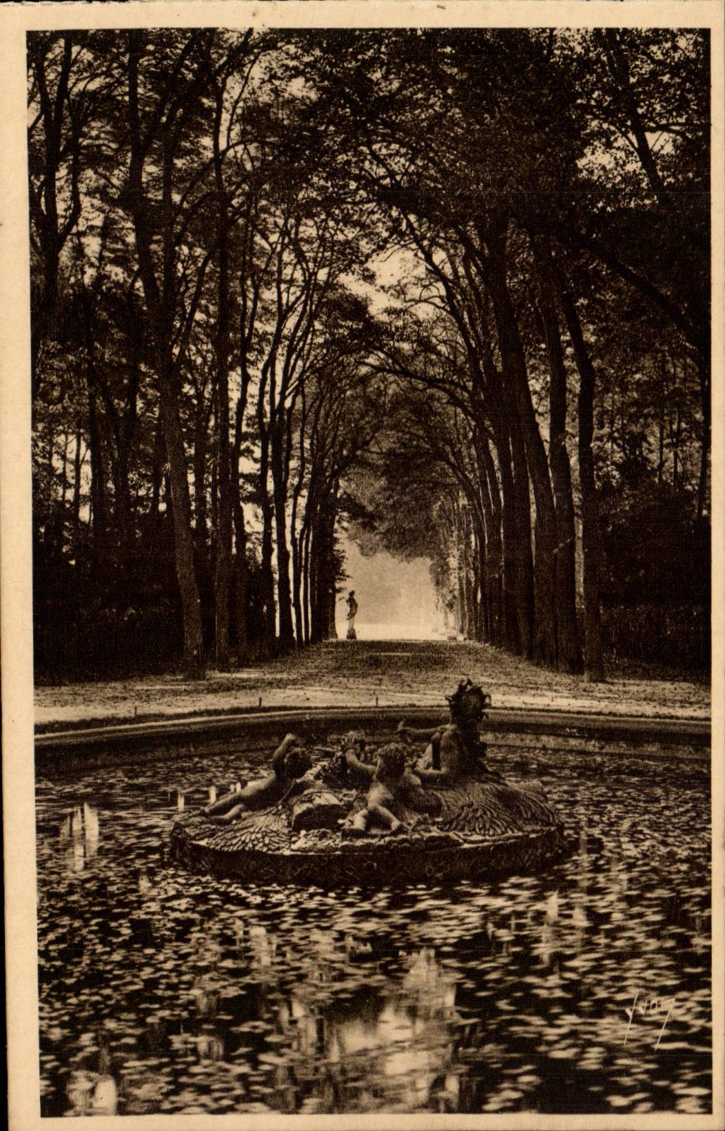 Versailles CPA the gardens Basin of Ceres Allee of the summer