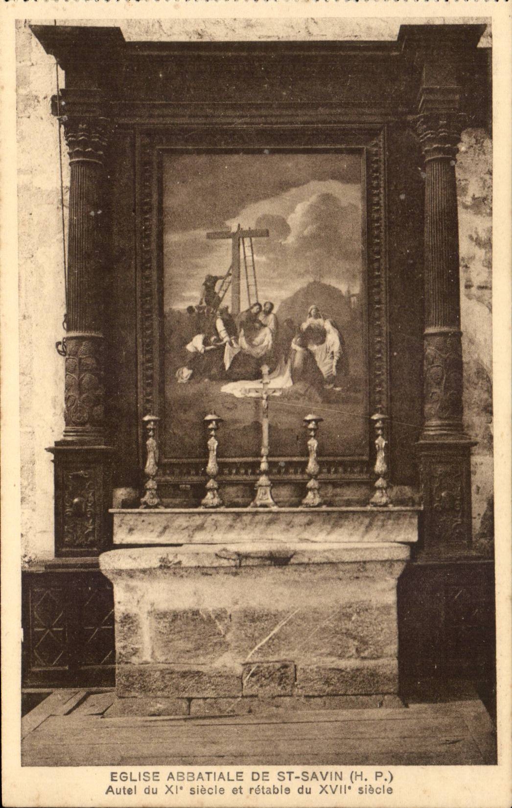 Str Savin CPA die Abteikirche Ofenbrucke von 11 und verteilen von 17 neu