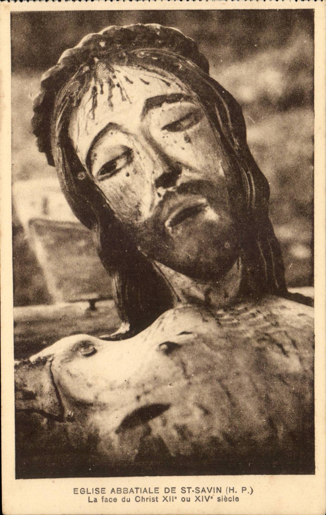 Str Savin CPA die Abteikirche das Gesicht von Christ