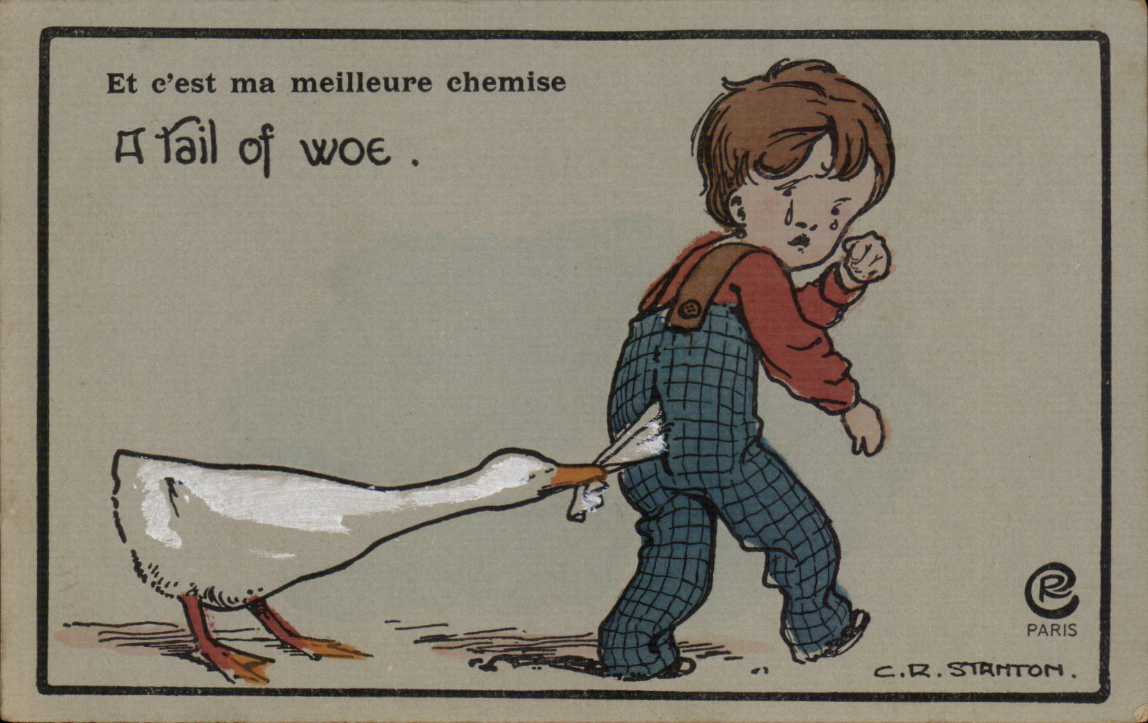 CPA Fantasy Stanton Child And it is my best shirt Oie Geese