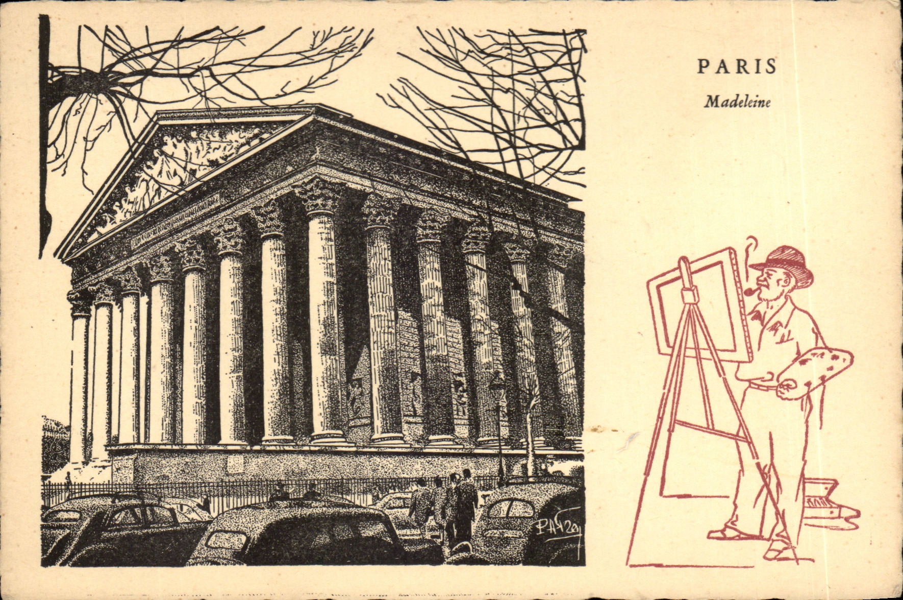 CPA Fantaisie Paris Madeleine