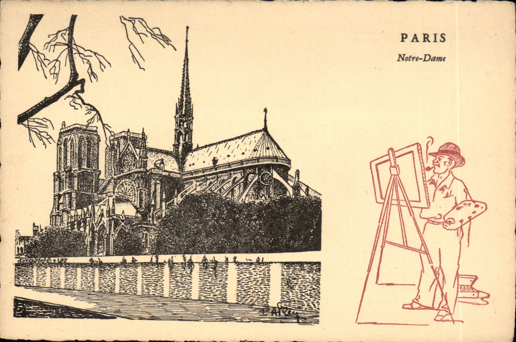 CPA Fantaisie Paris Notre DAme