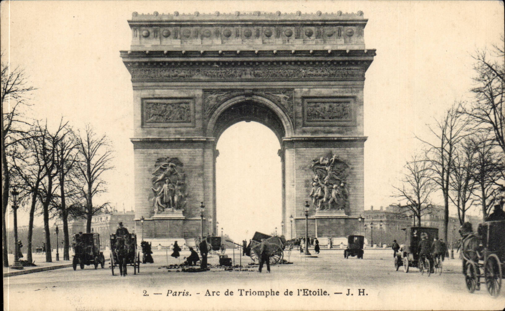 Paris CPA Arc de Triomphe of Etoile