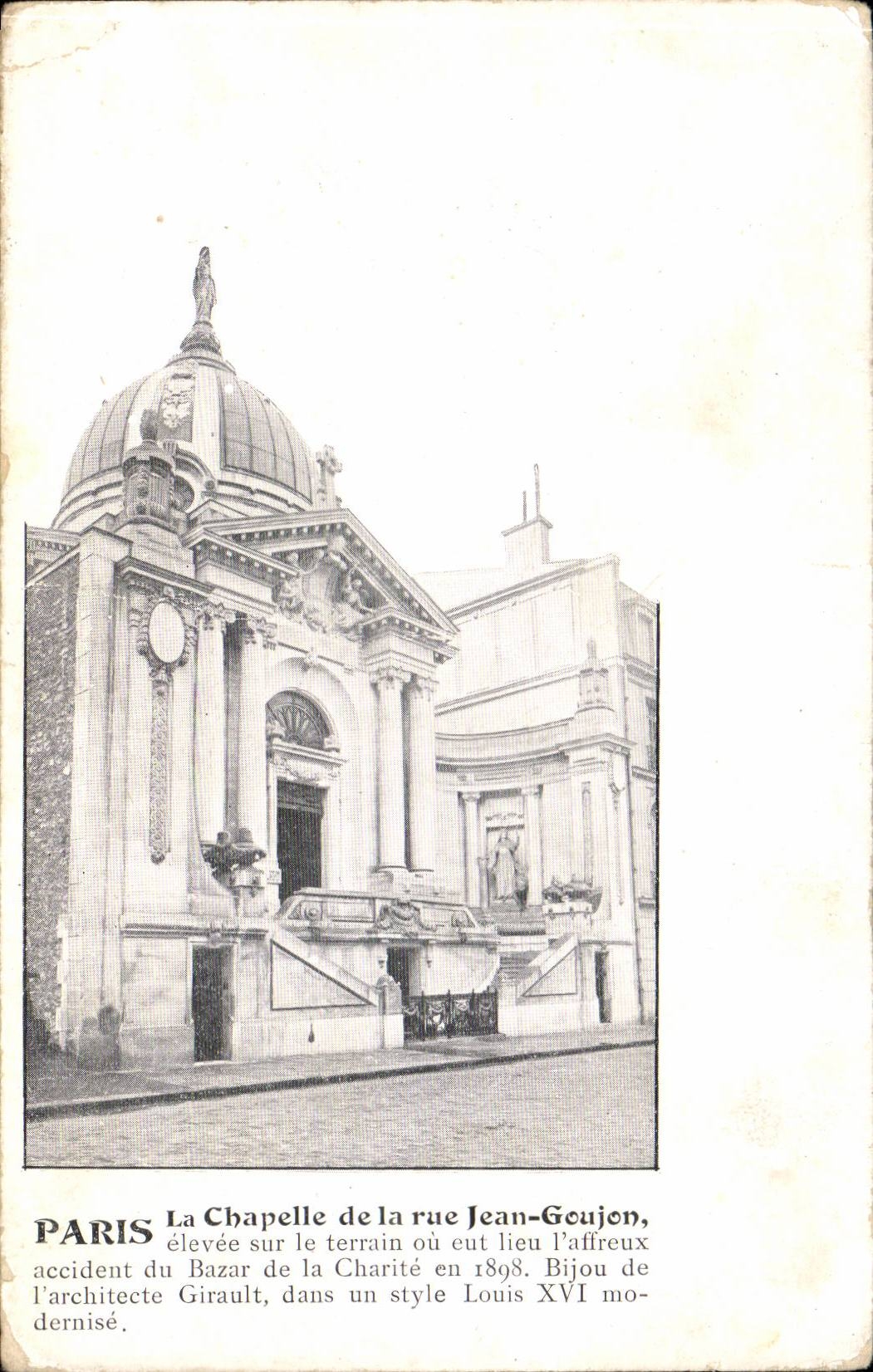 Paris CPA la chapelle de la rue Jean Goujon