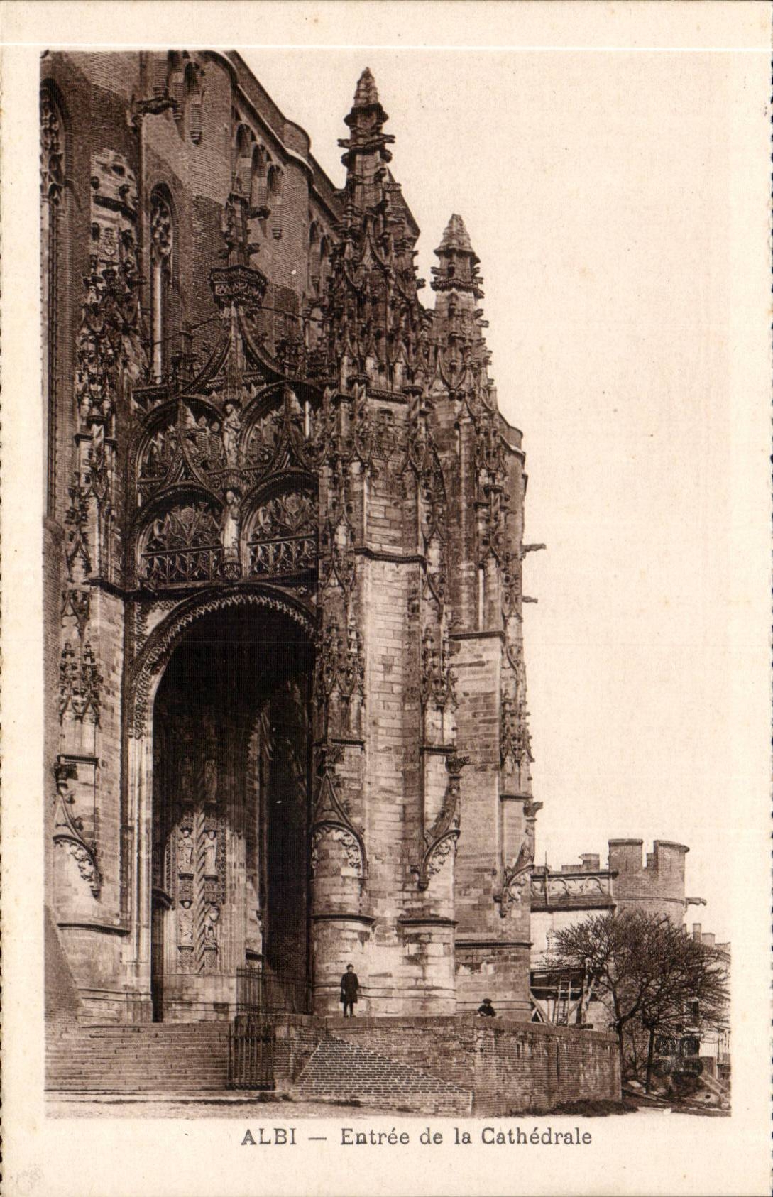 CPA Albi der Kathedrale Eingang
