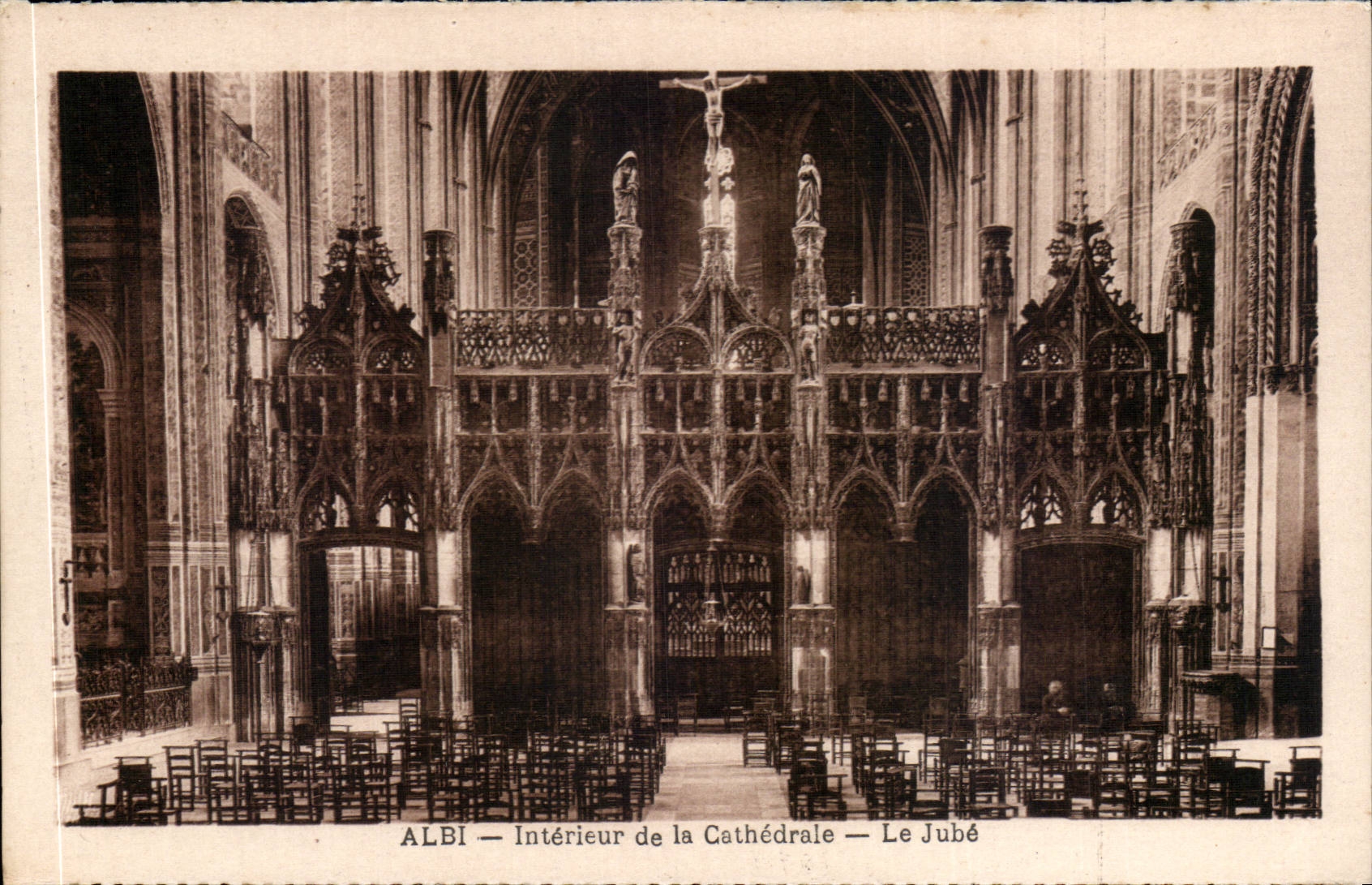 CPA Albi der Kathedrale Innenraum Jube