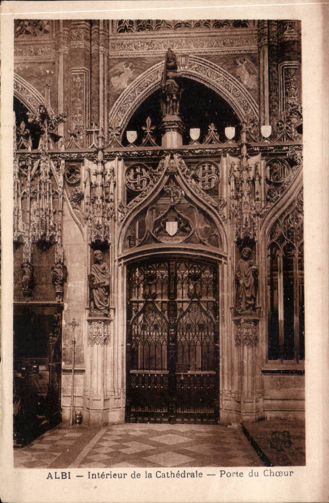 CPA Albi das Kathedrale Co Cecile Interieur Gatter des Chors