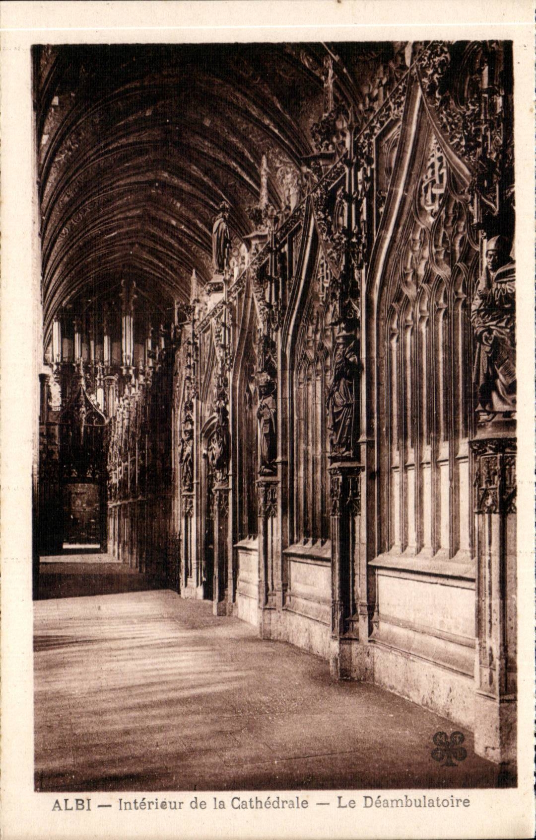 CPA Albi die Kathedrale Co Cecile das deambulatoire