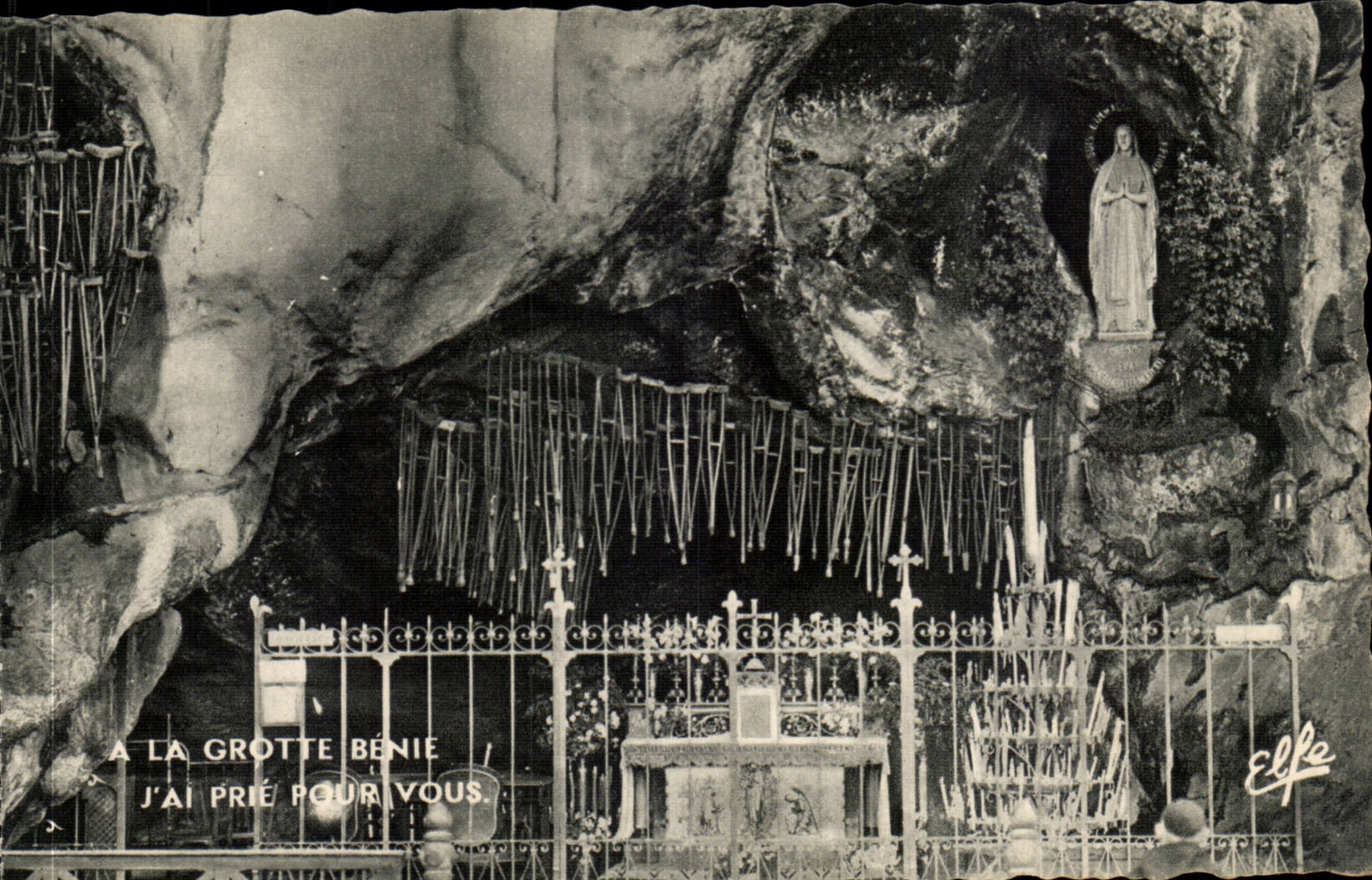 CPA Lourdes the miraculous cave