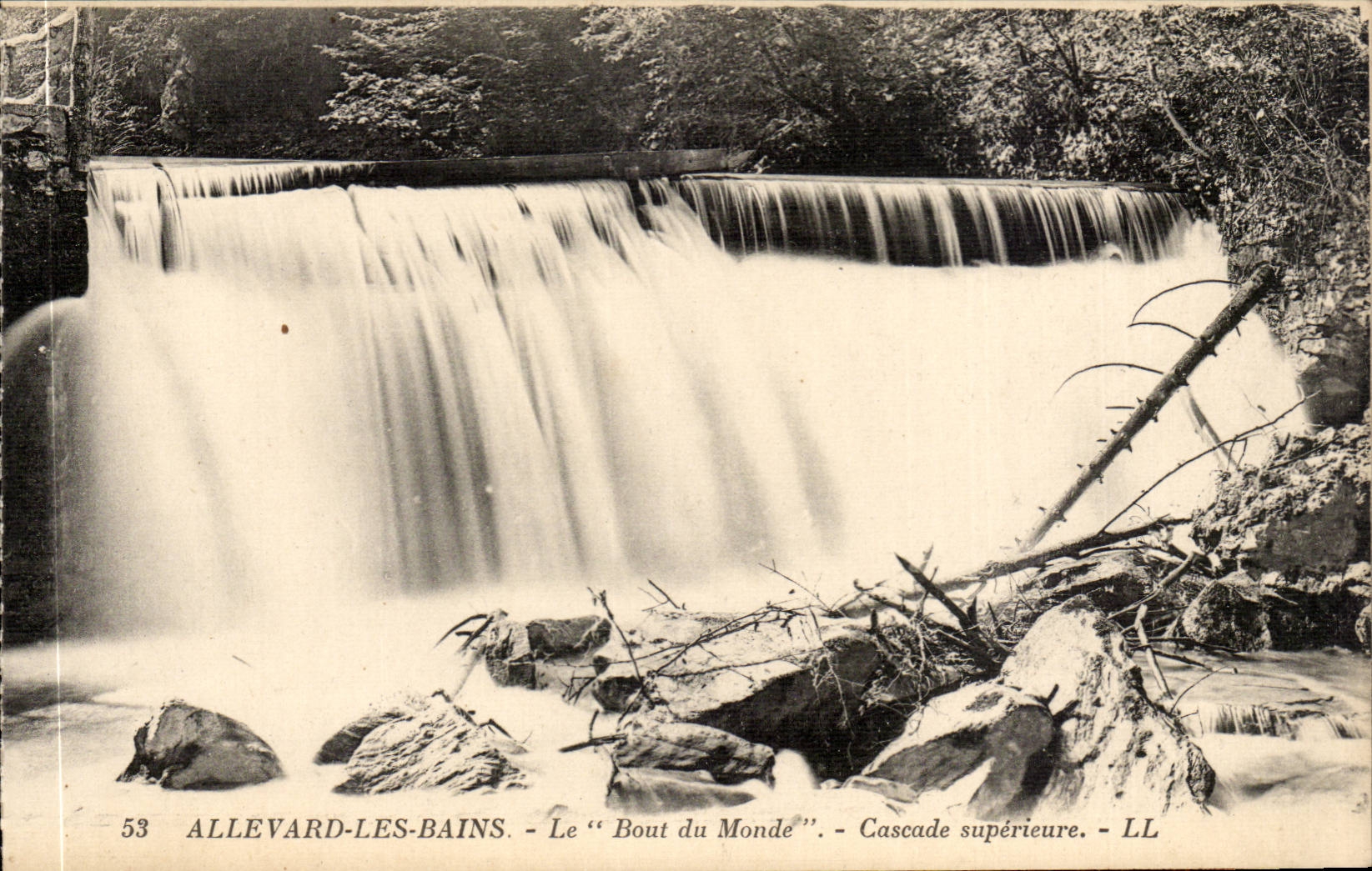 CPA Allevard les Bains the end of the world Cascades higher