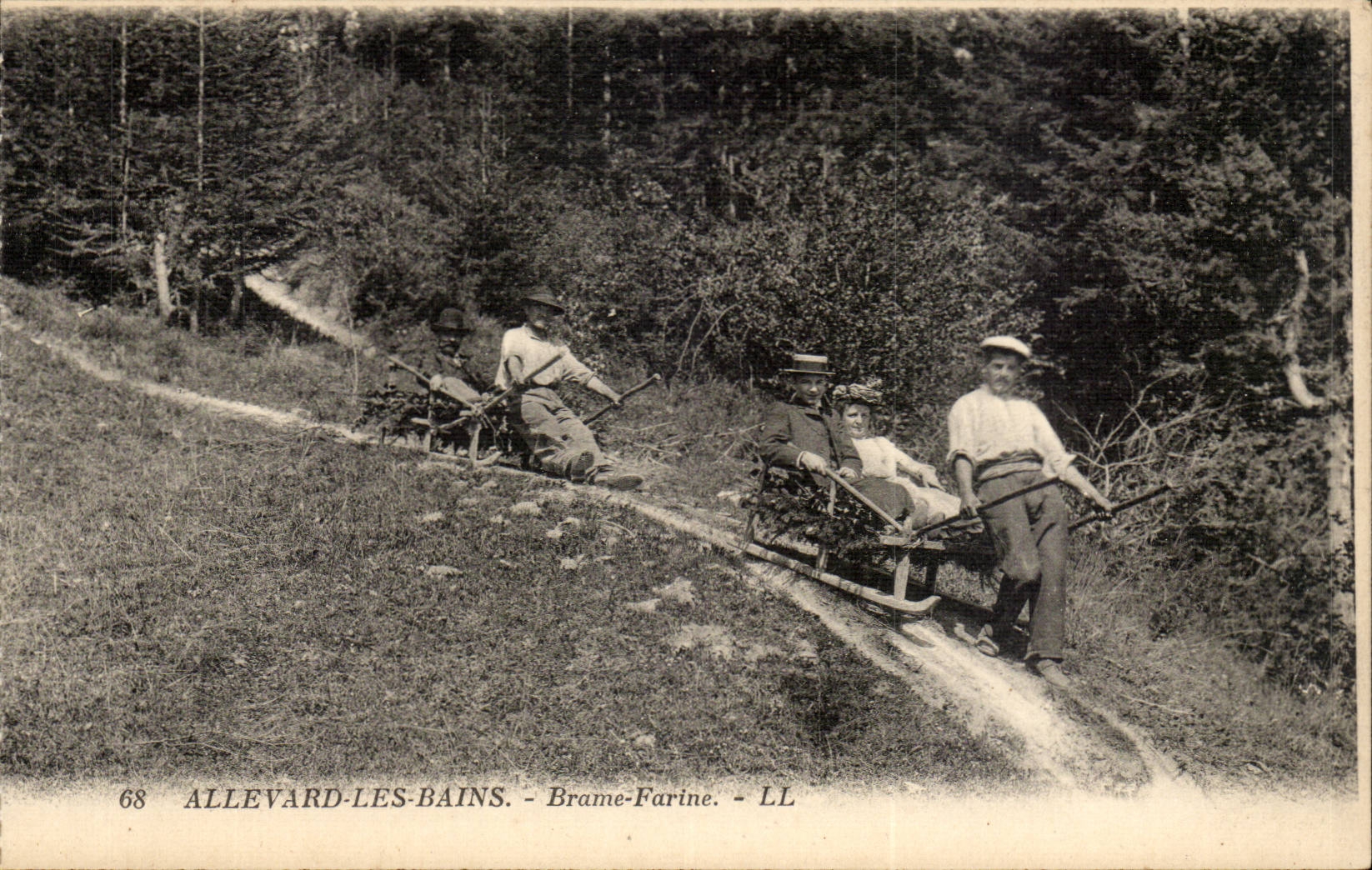 CPA Allevard les Bains Slab flour (toboggan) TOP