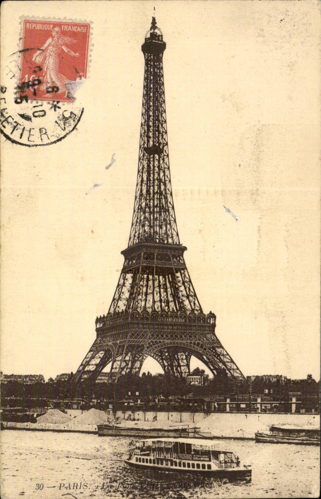 CPA Paris Warps Eiffel