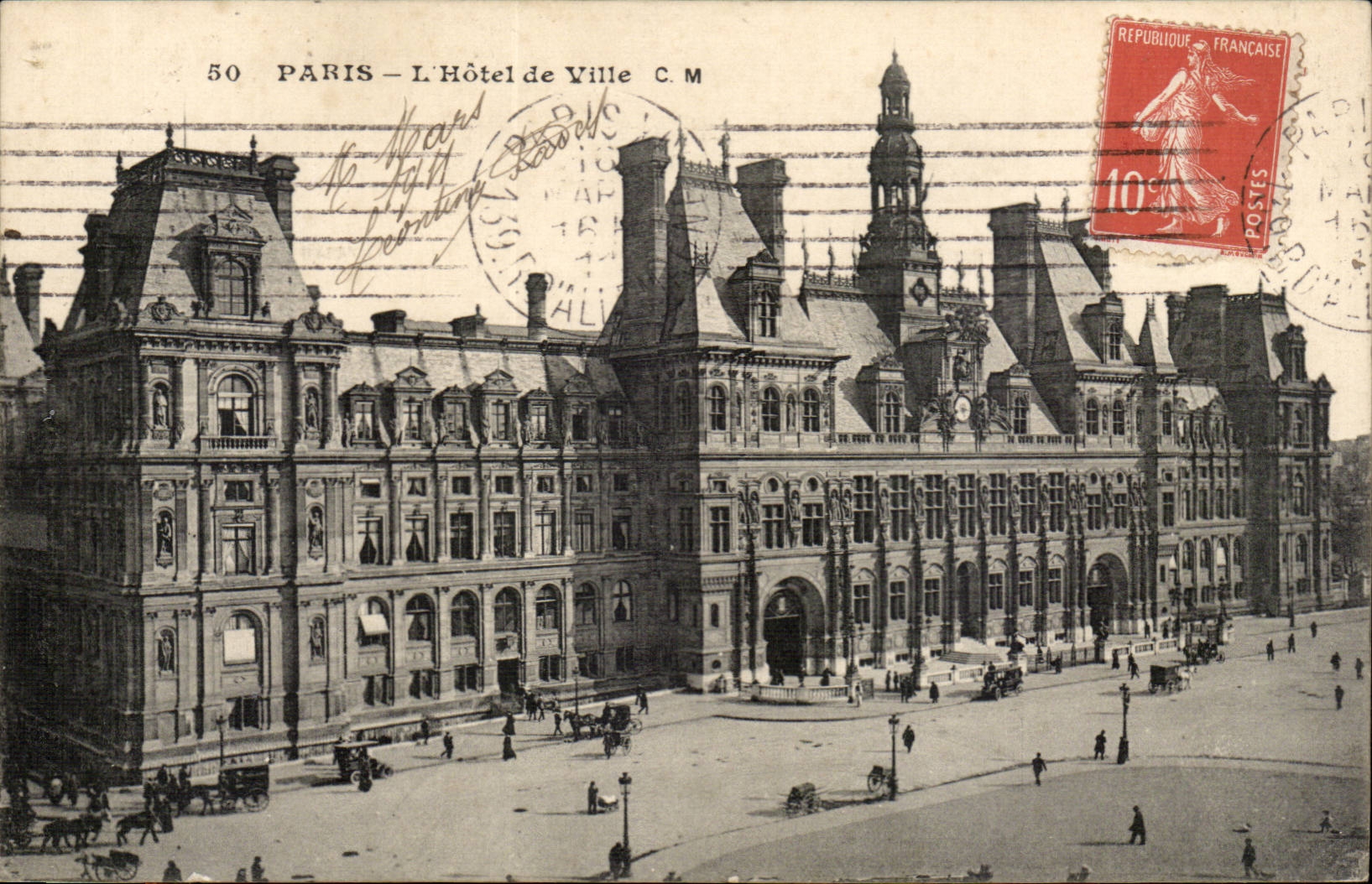 CPA Paris L'hotel de ville