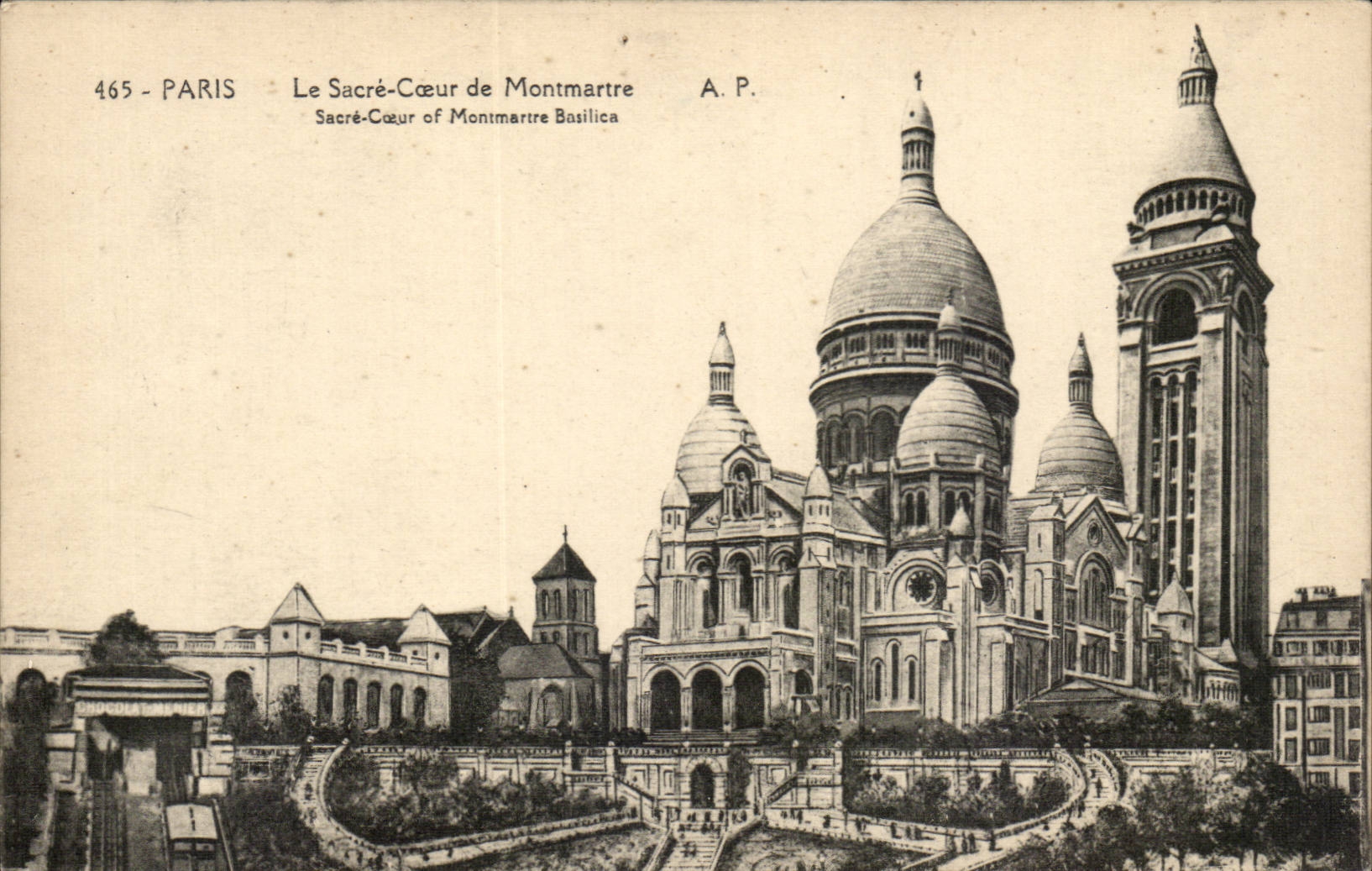 CPA Paris le SAcre Coeur de Montmartre