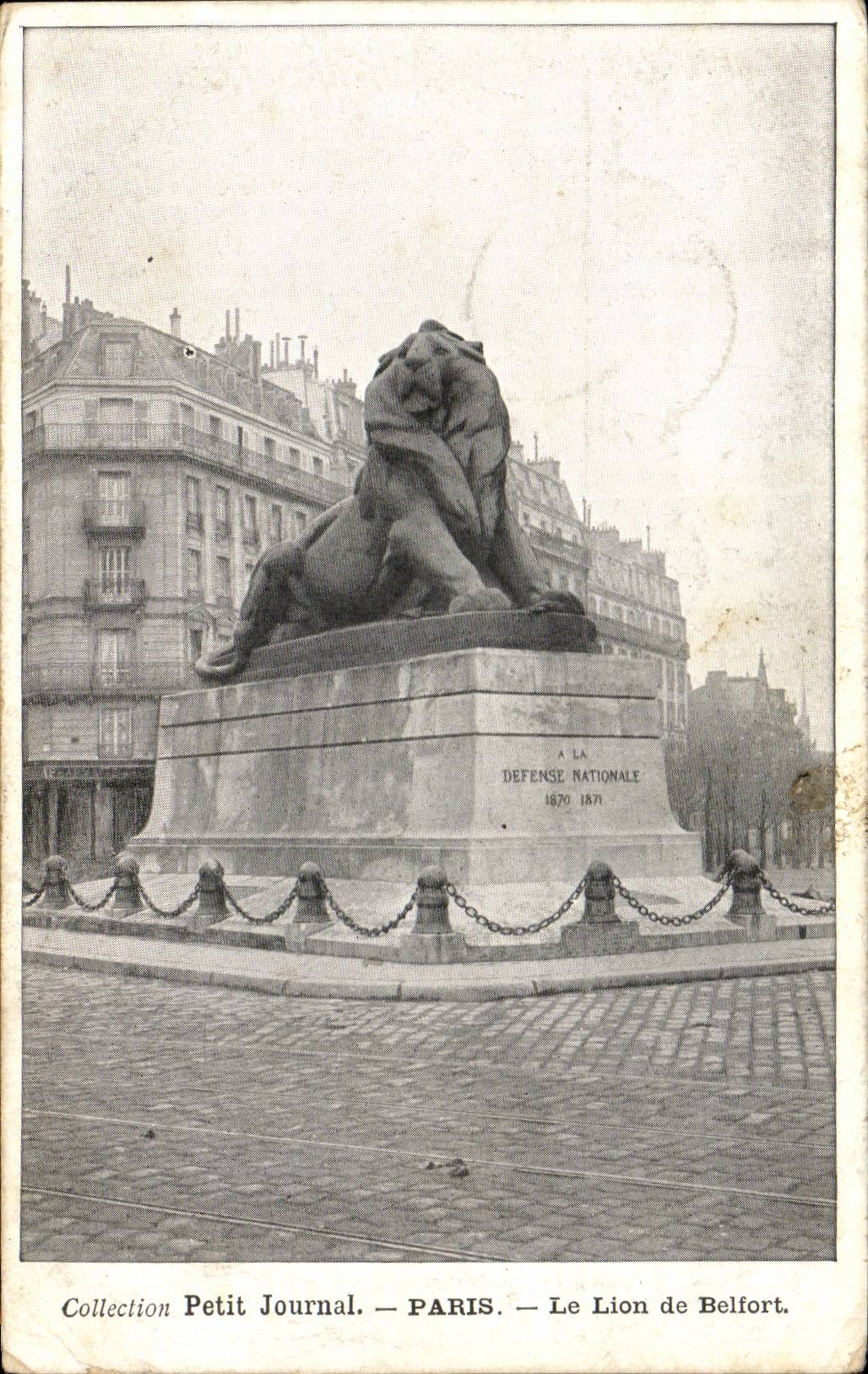 CPA Paris the lion of Belfort