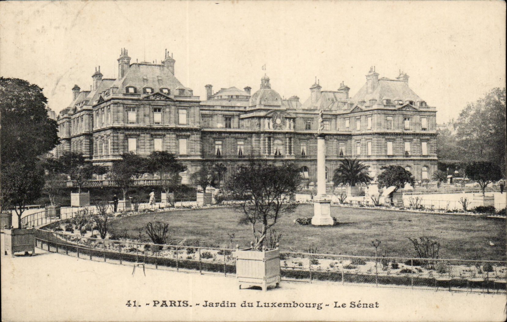CPA Paris the Garden of Luxembourg the Senate