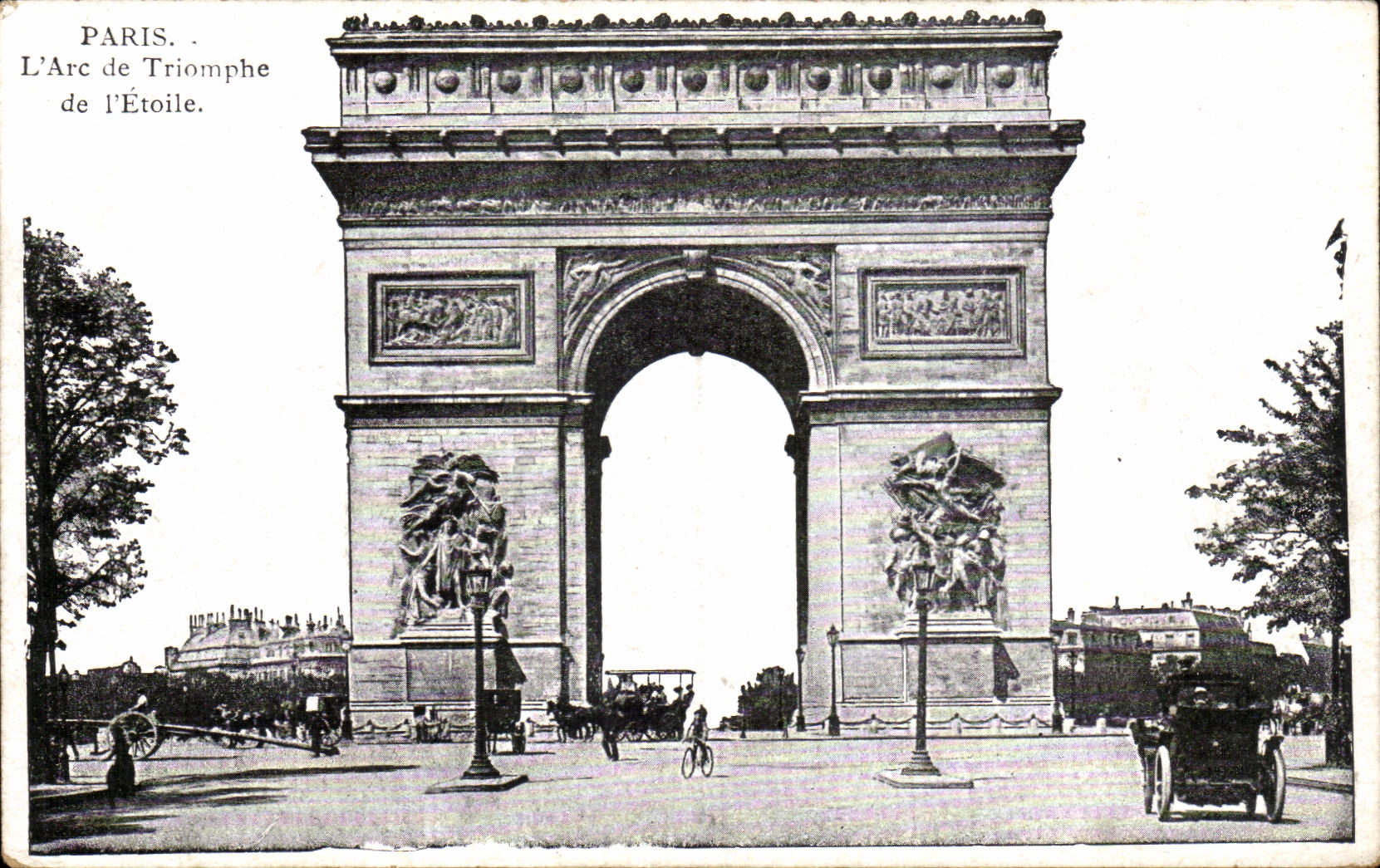 CPA Paris Arc de Triomphe of Etoile