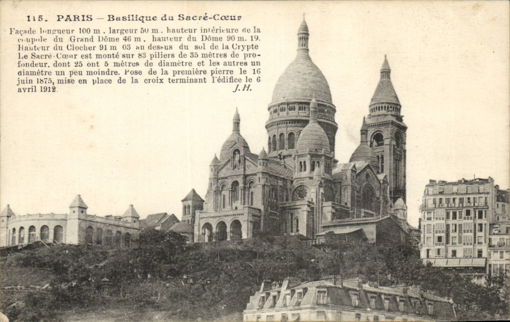 CPA Paris Basilique du Sacre Coeur Montmartre