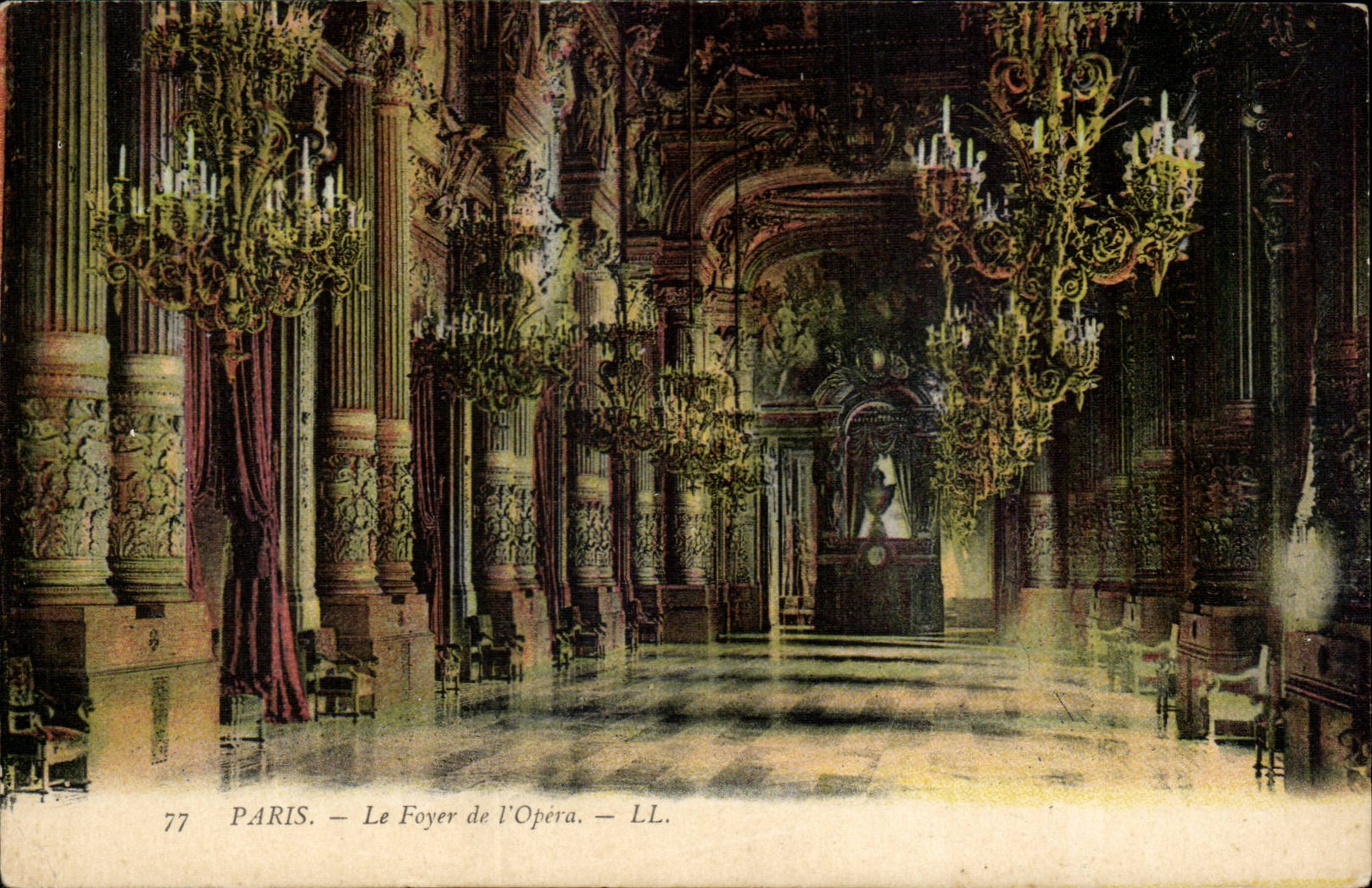 CPA Paris Le foyer de l'opera