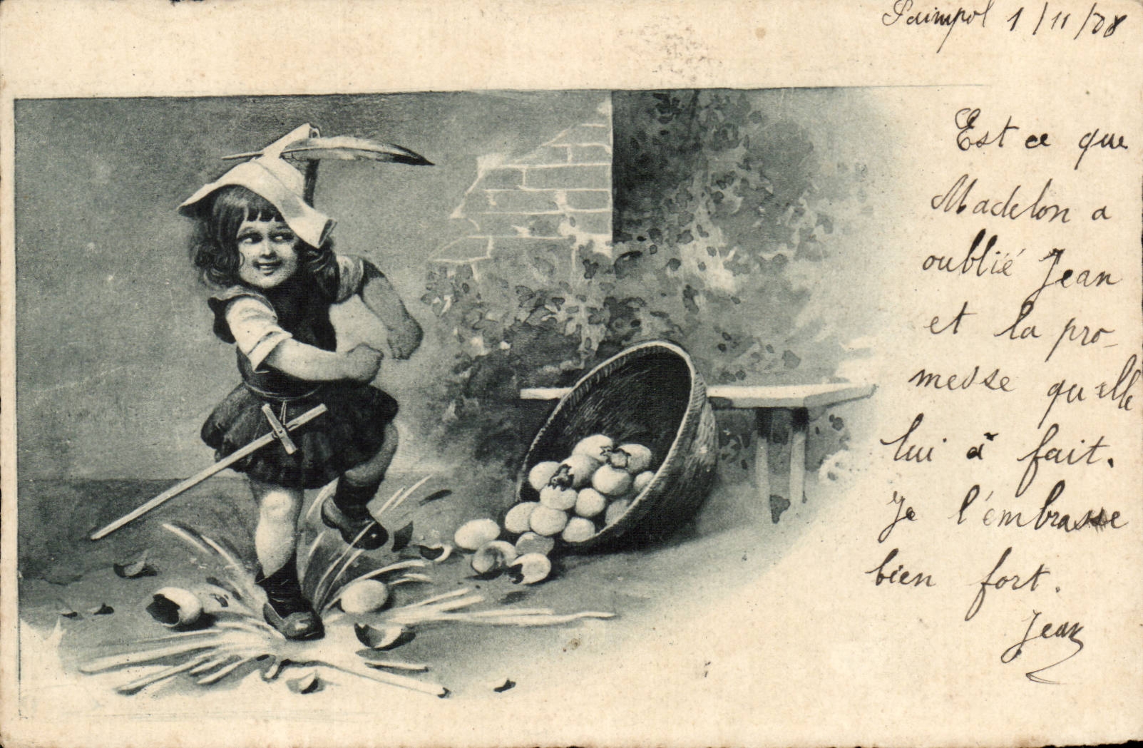 CPA Fantasy Child breaking of eggs