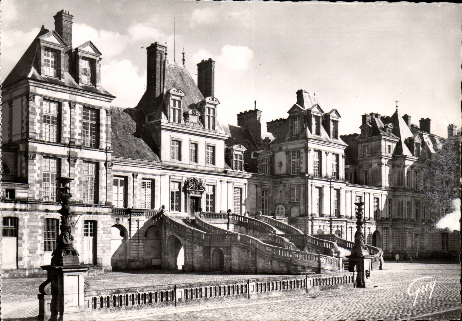 Fontaineableau MODERN CARD the palate of the good-byes and staircase of the horseshoe