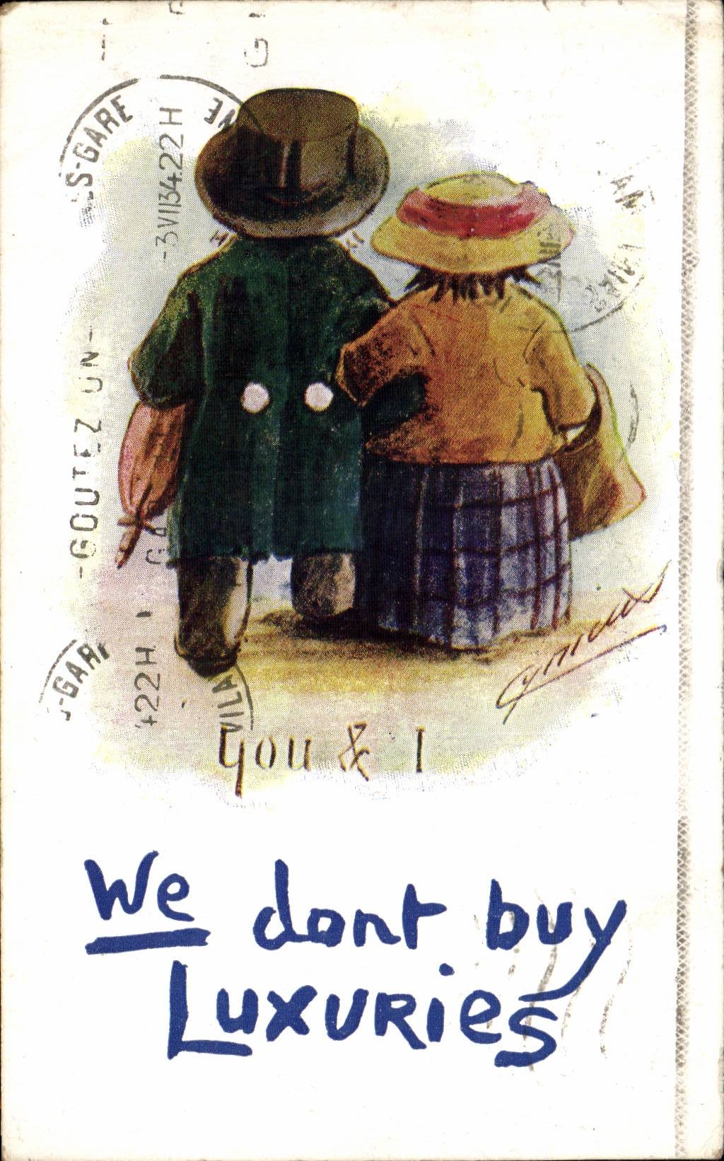 CPA Fantaisie We don't buy luxuries 