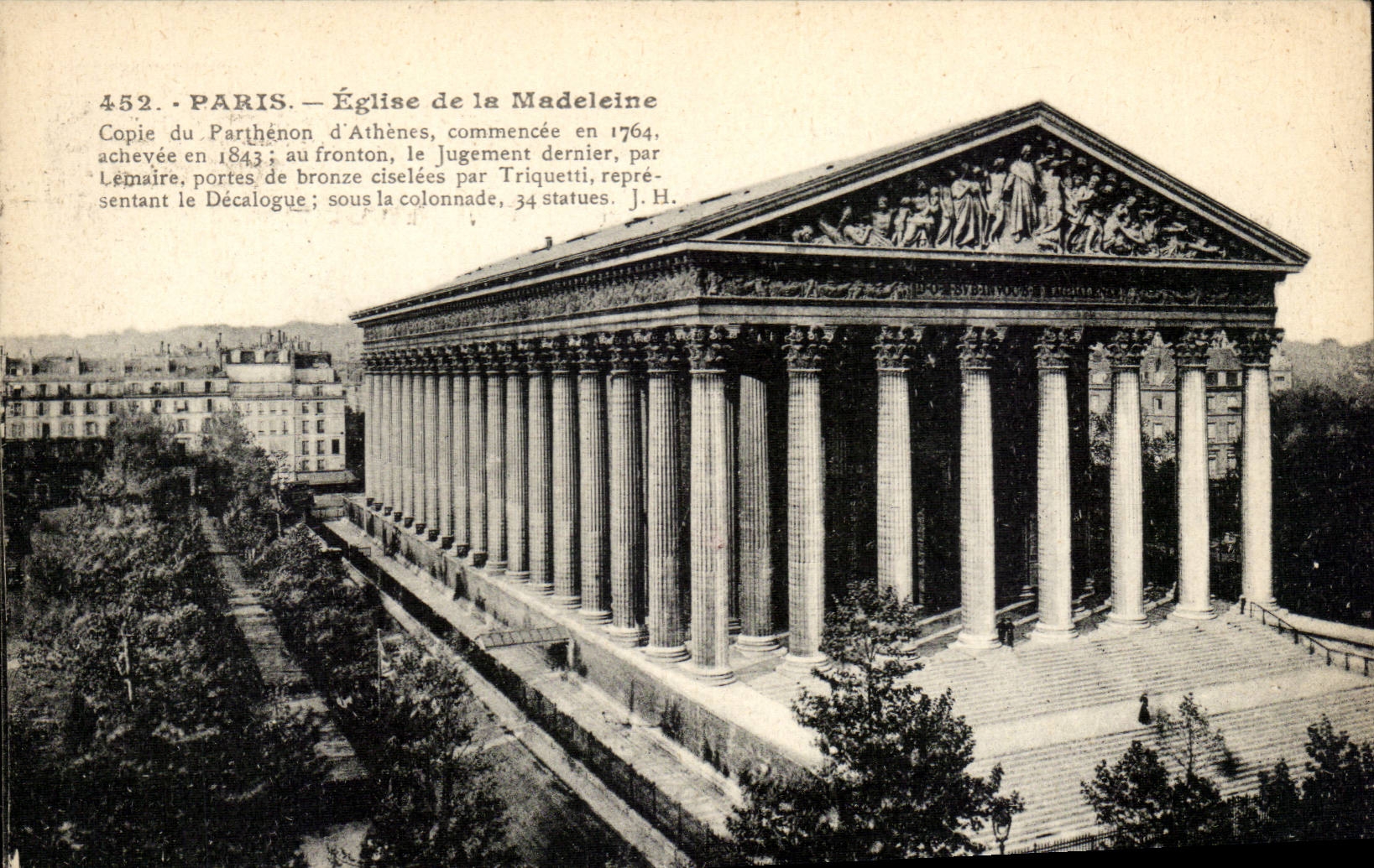 Paris CPA Eglise de la Madeleine