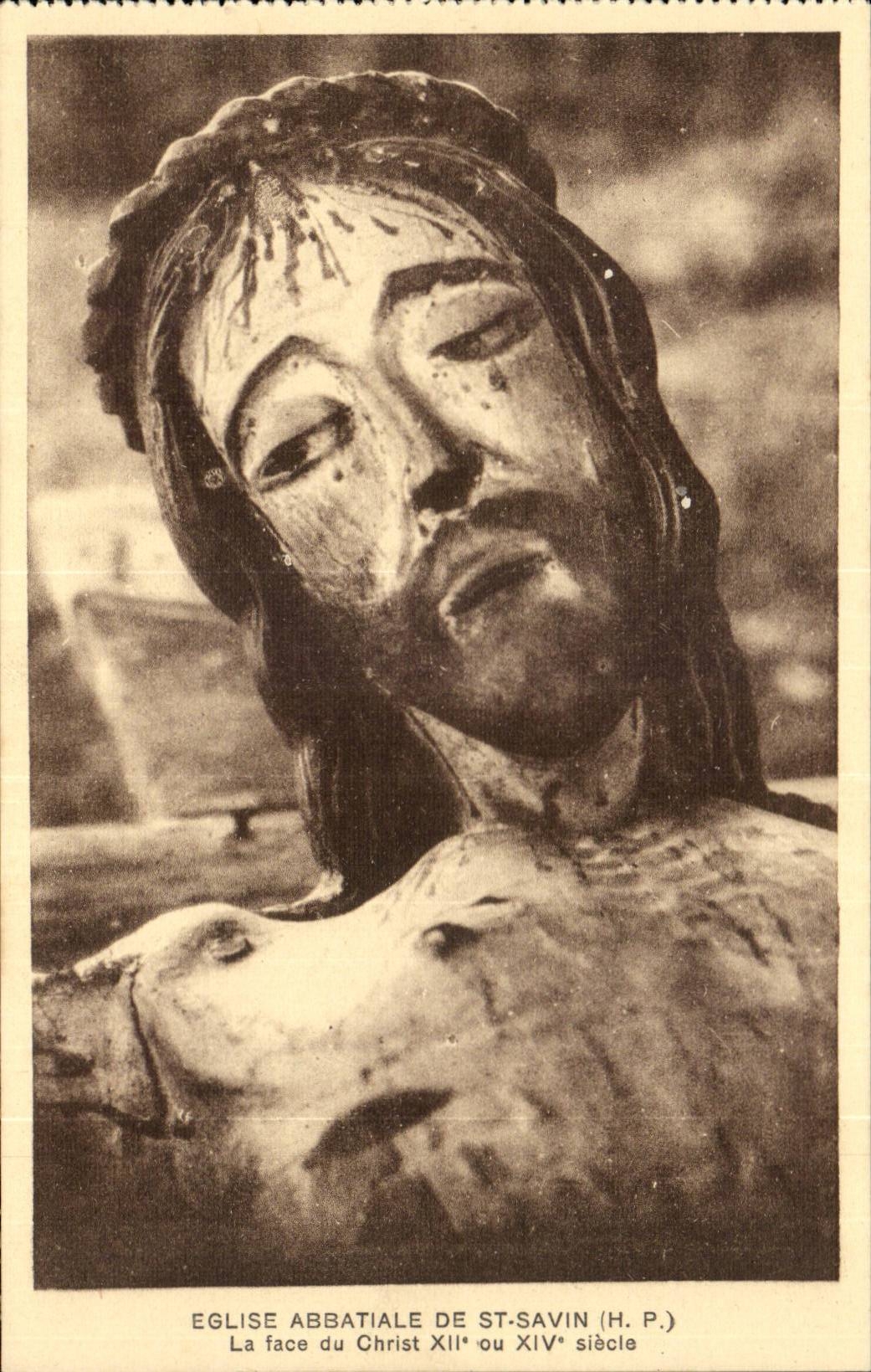 Str Savin CPA die Abteikirche das Gesicht von Christ