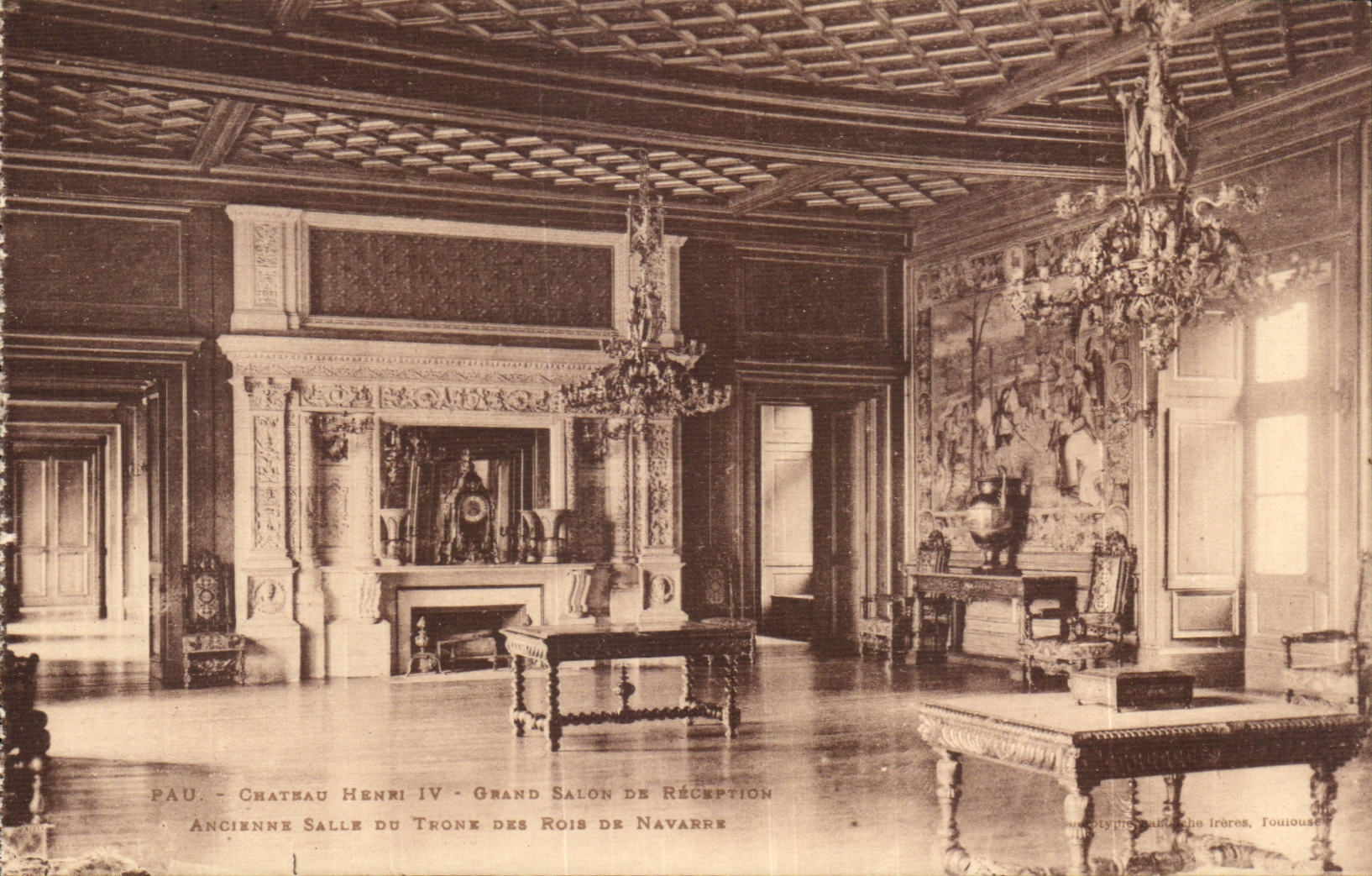 Albi-CPA alter Thronraum Schloss-Henri-IV von Konigde Navarre