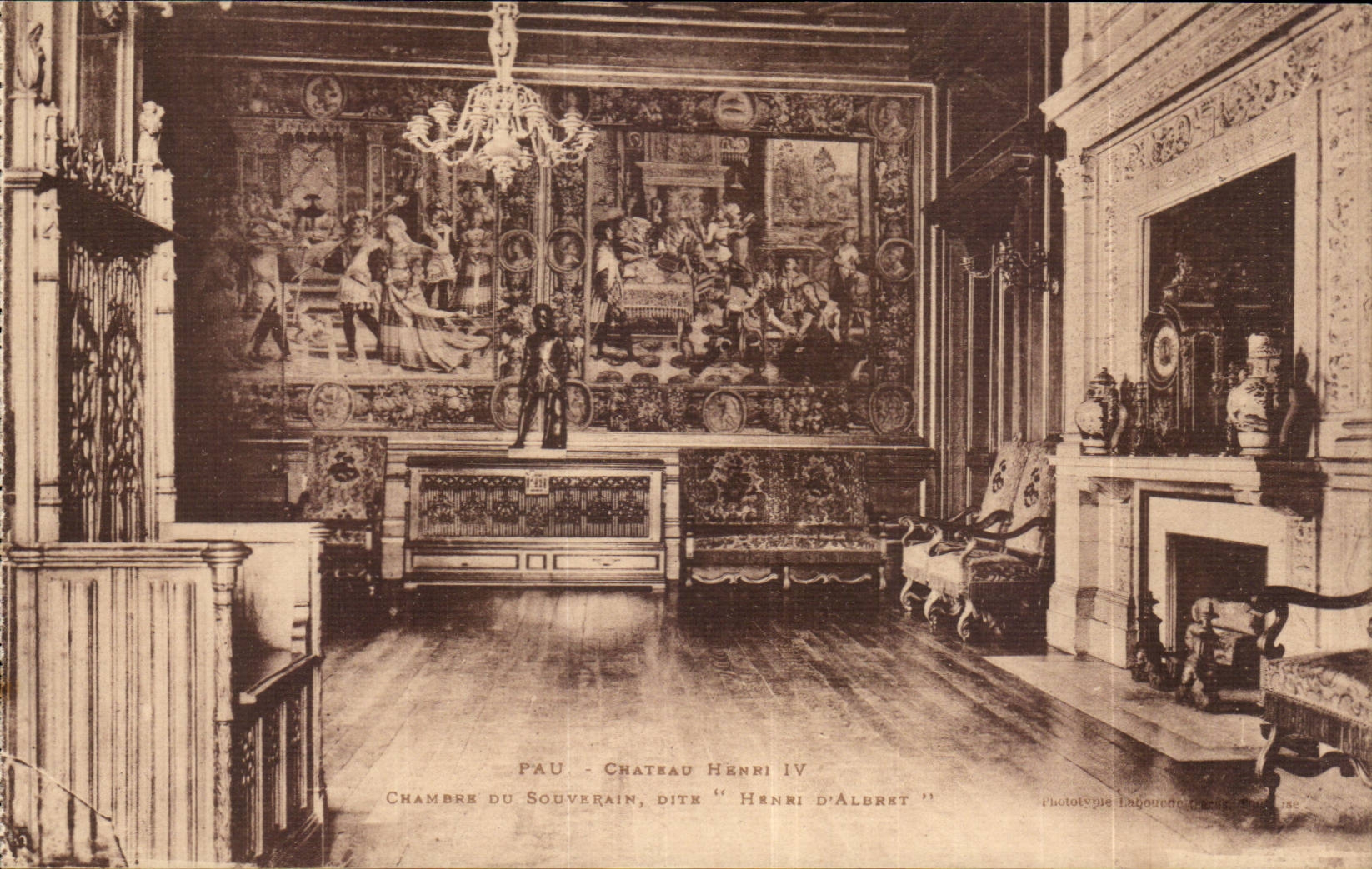 Albi CPA Castle Henri IV Room of the sovereign known as Henri d' Albert