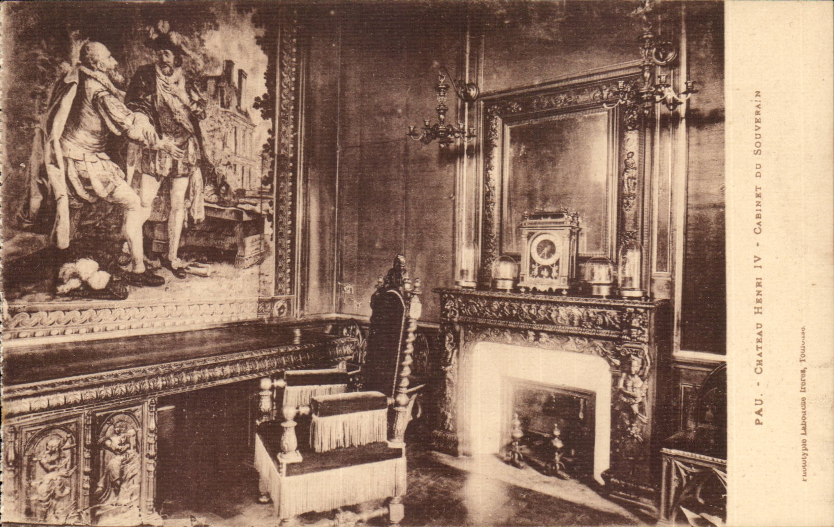 Albi CPA Castle Henri IV Cabinet of the sovereign