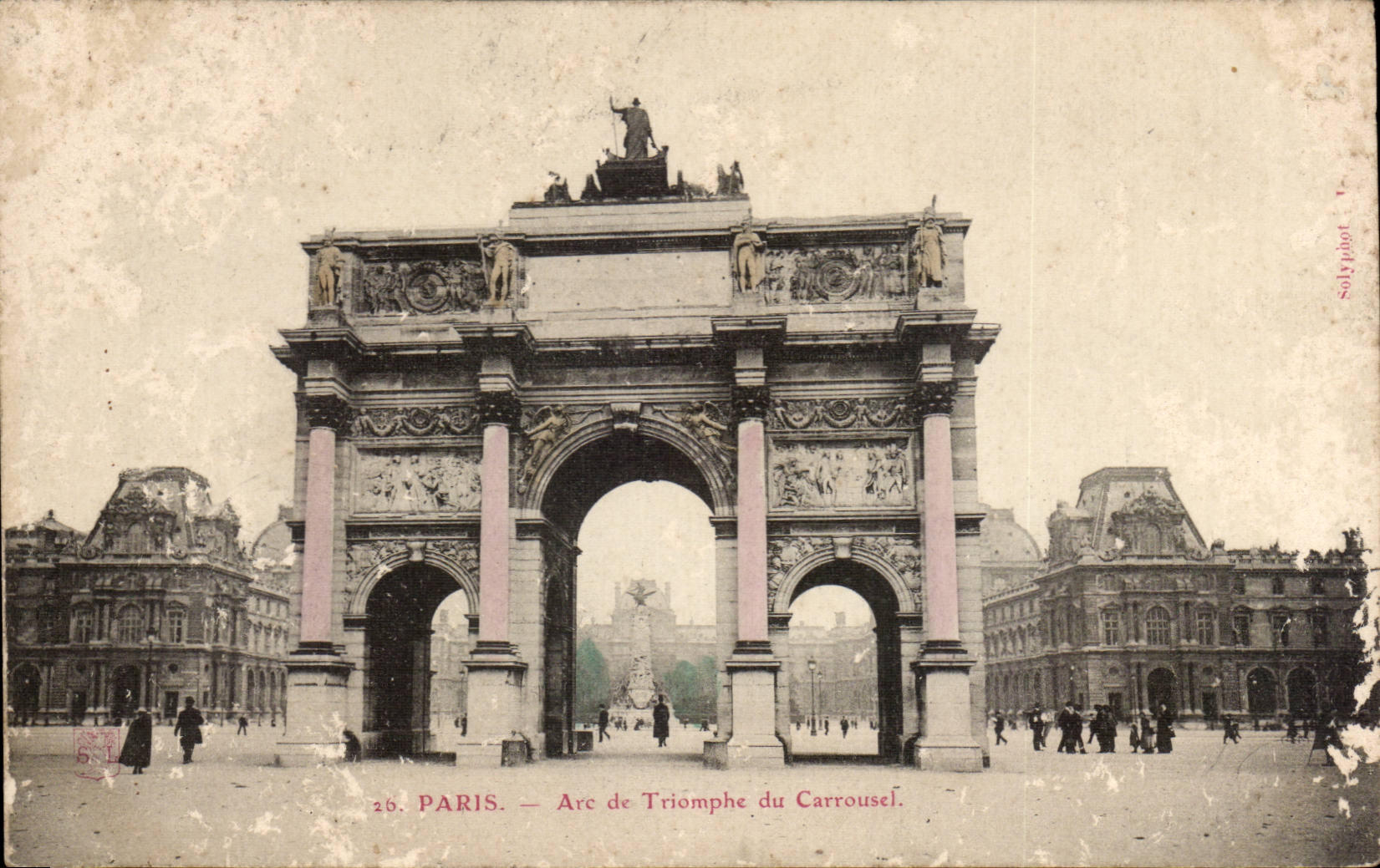 Paris CPA Arc de triomphe du Carrousel