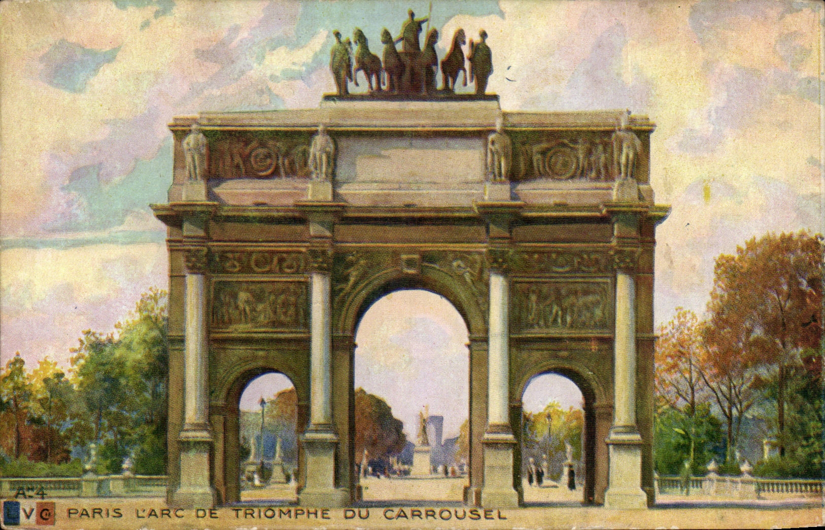 Paris CPA Arc de triomphe du Carrousel
