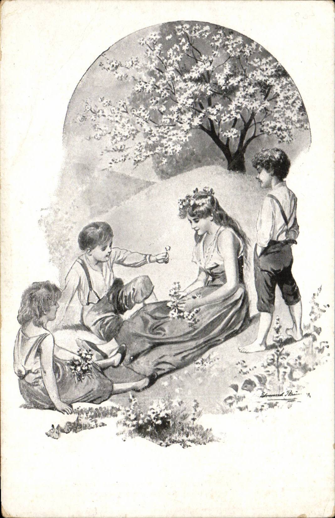 CPA Fantasy Woman and children