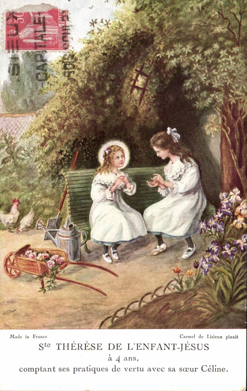 CPA Fantasy Children co Therese of the Jesus child is 4 years old (Celine)