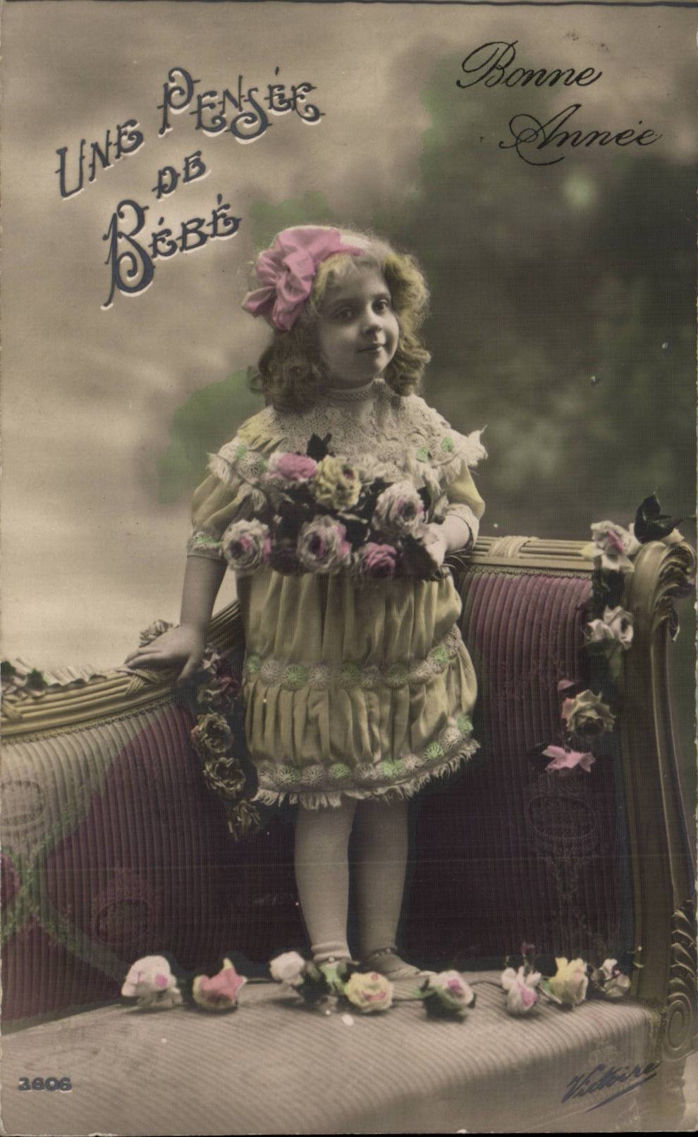 CPA Fantasy Child a thought of baby Happy New Year