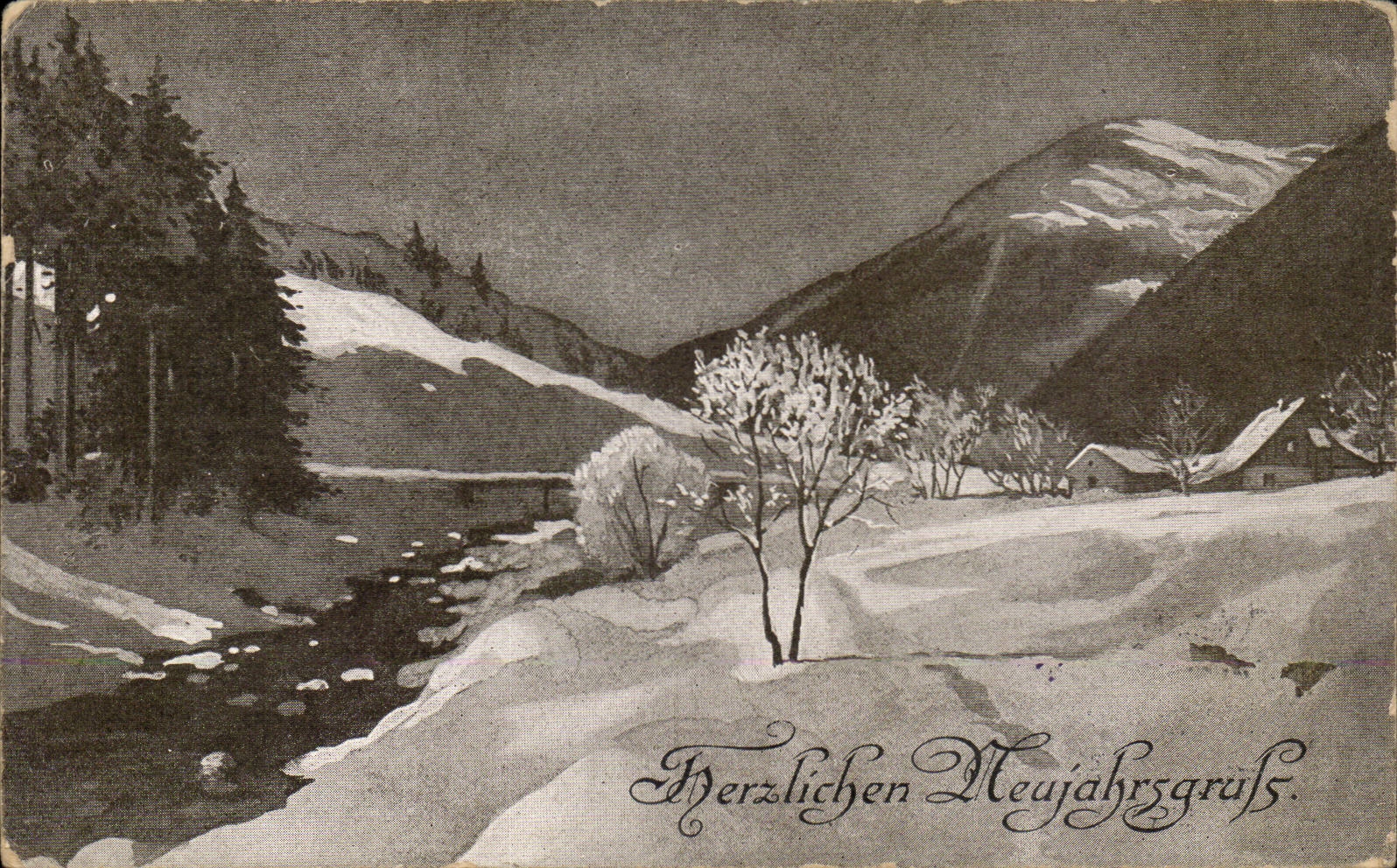 CPA Herzlichen Neujahrgruss (Nouvel An Fantaisie)