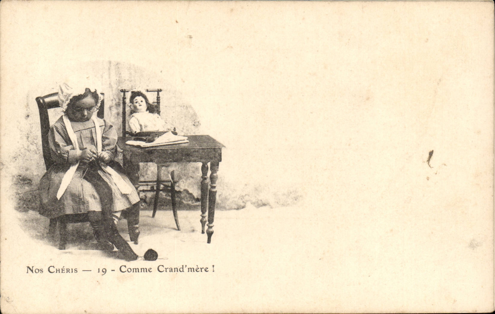 CPA Fantasy Children Our darlings Like Crand mother!