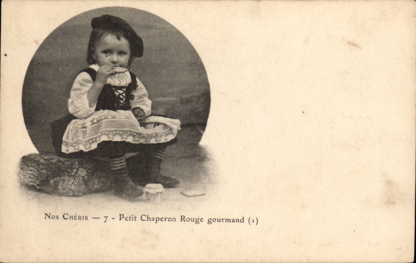 CPA Fantasy Children Our greedy Little Red Riding Hood darlings!